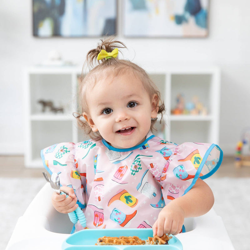 Ruffle Apron Bib: Boots