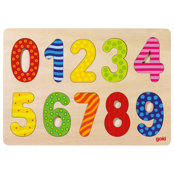 Colorful Numbers Wooden Learning Puzzle - Educational Set