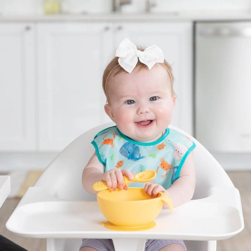 Starter Bib 2 Pack: Ocean Life & Whale Tail