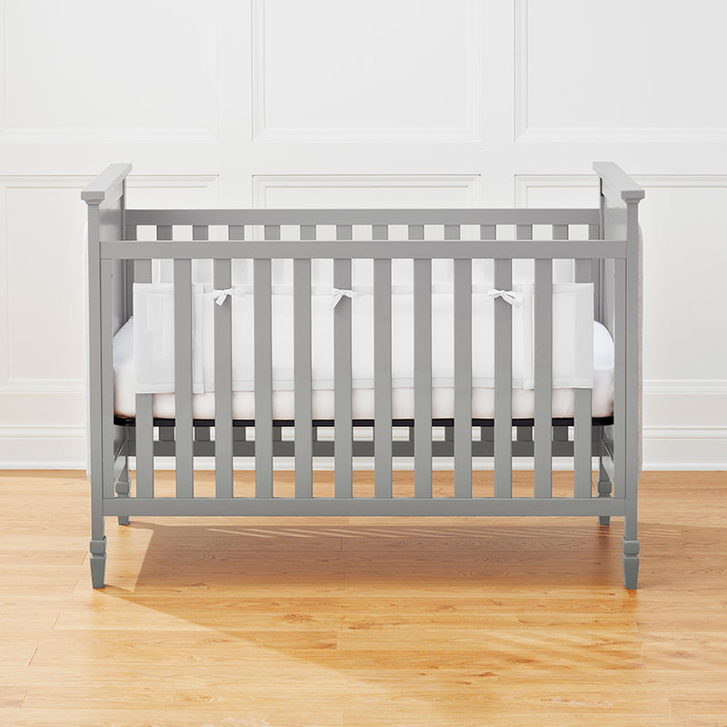 Classic Breathable Baby Mesh Liner for Solid End Cribs