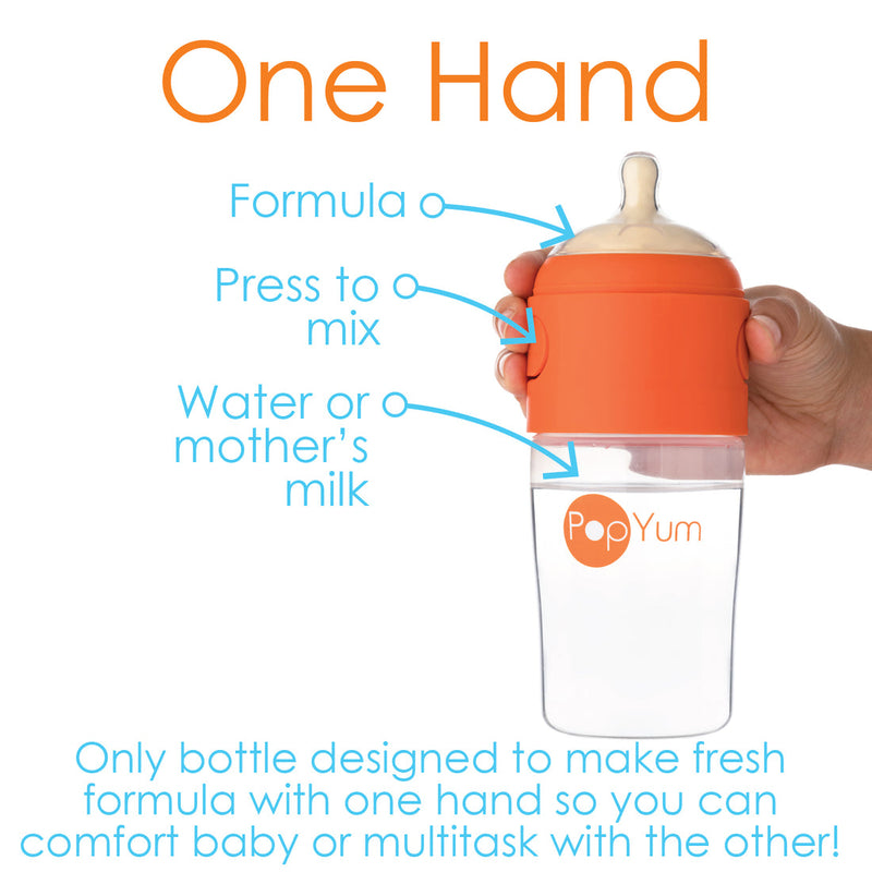PopYum Anti-Colic Formula Making Baby Bottle, 9 oz.