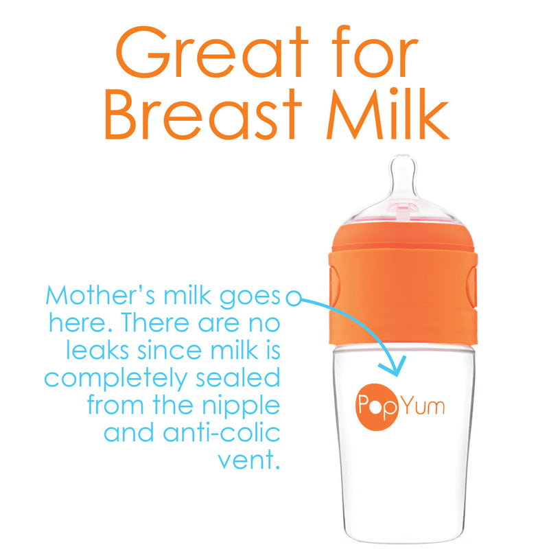 PopYum Anti-Colic Formula Making Baby Bottle, 9 oz.
