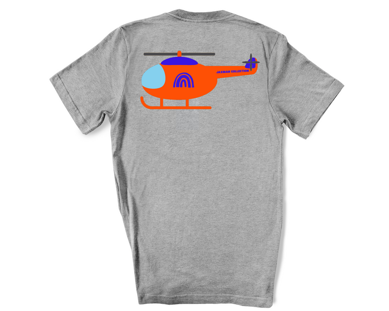 Adult Jaxman Collection Helicopter Short Sleeve Tee