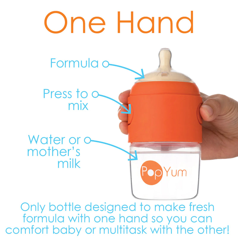 PopYum Anti-Colic Formula Making Baby Bottle, 2-pack, 5 oz.