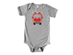 Baby Jaxman Collection Fire Truck Bodysuit