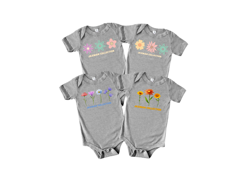Baby Jaxman Collection Flower Bodysuit