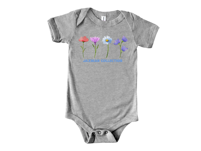 Baby Jaxman Collection Flower Bodysuit